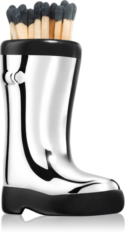Paddywax Cowboy Boot Match Holder chibrituri Chrome Metallic 25 buc