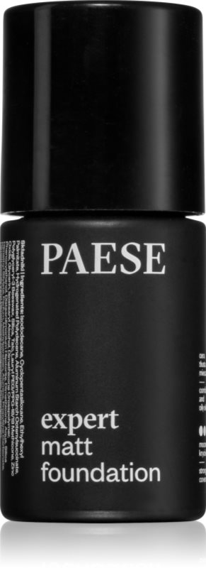 Paese Expert Matt Foundation fond de ten spuma cu textura matifianta pentru piele mixta spre grasa Light Beige 30 ml