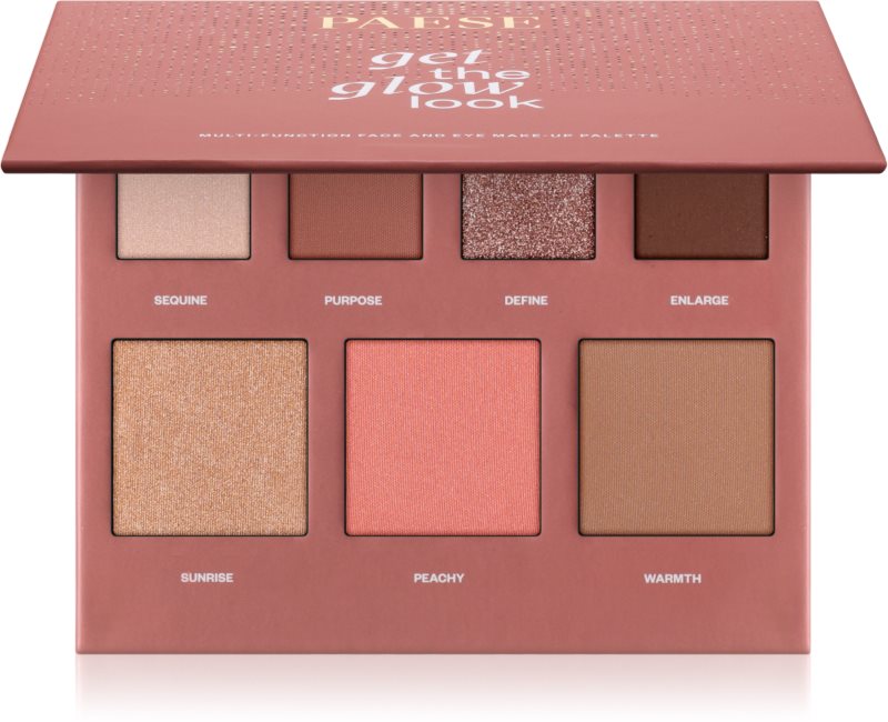 Paese Get The Glow Look Face And Eye Make-up Palette paleta pentru fata multifunctionala pentru față și ochi 16 g
