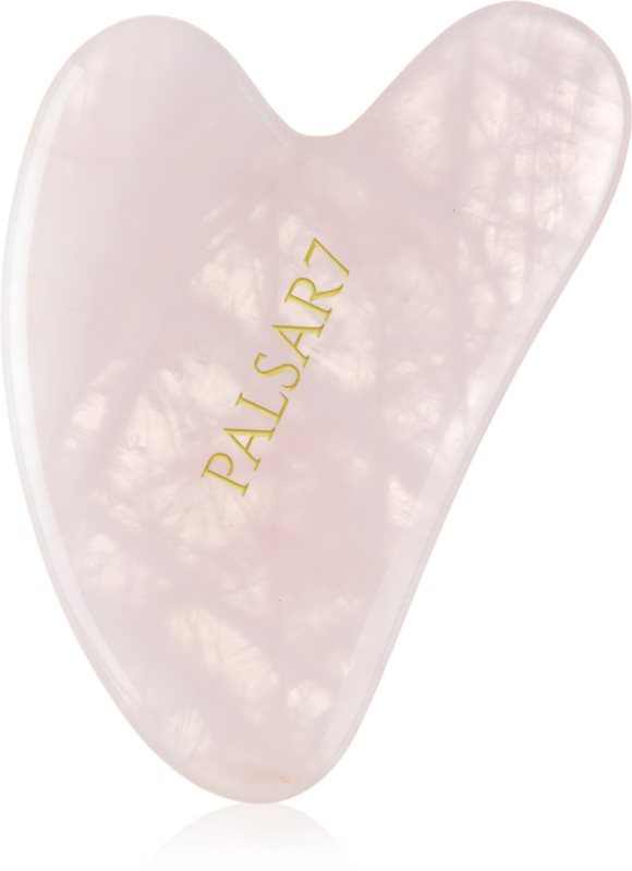 PALSAR7 Guasha Rose Quartz accesoriu de masaj Guasha, din cuarț roz 1 buc