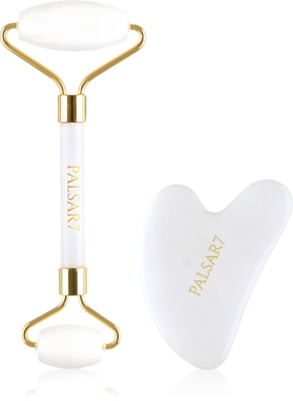 PALSAR7 Massage Roller and Guasha White Jade rulou de masaj facial și accesoriu de masaj