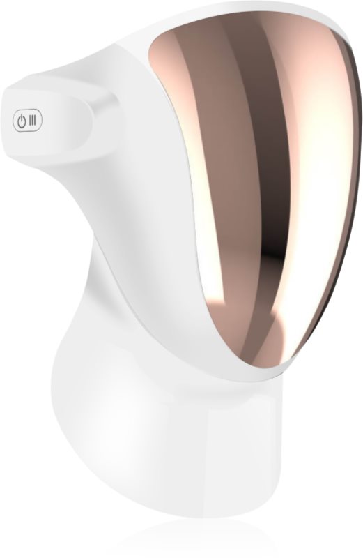 PALSAR7 Professional LED Mask White Gold mască de înfrumusețare cu LED pentru față și gât Cutie cadou 1 buc