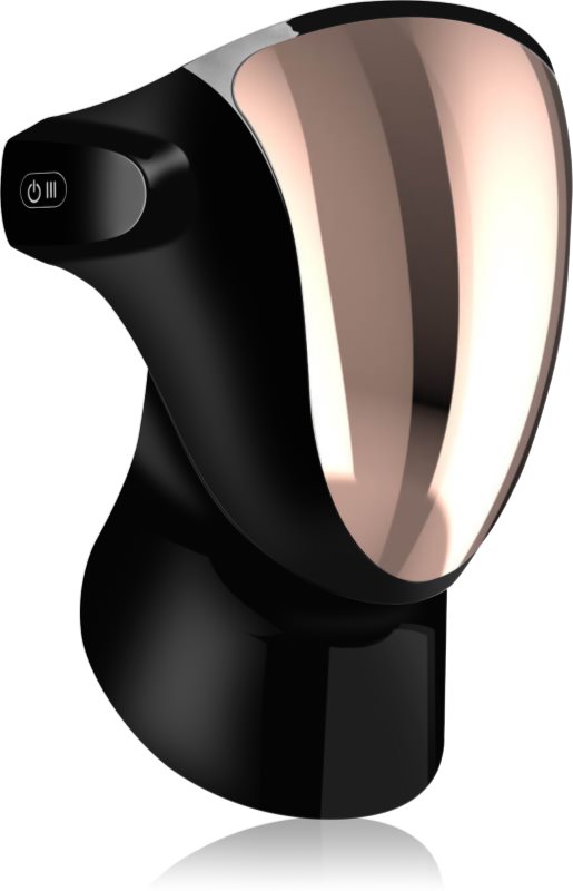 PALSAR7 Professional LED Mask Black Gold mască de înfrumusețare cu LED pentru față și gât 1 buc