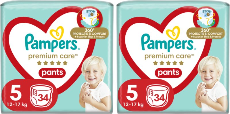 Pampers Premium Care Pants Size 5 set pentru bebeluși și copii mici