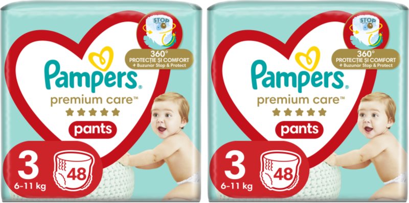 Pampers Premium Care Pants Size 3 set pentru bebeluși și copii mici