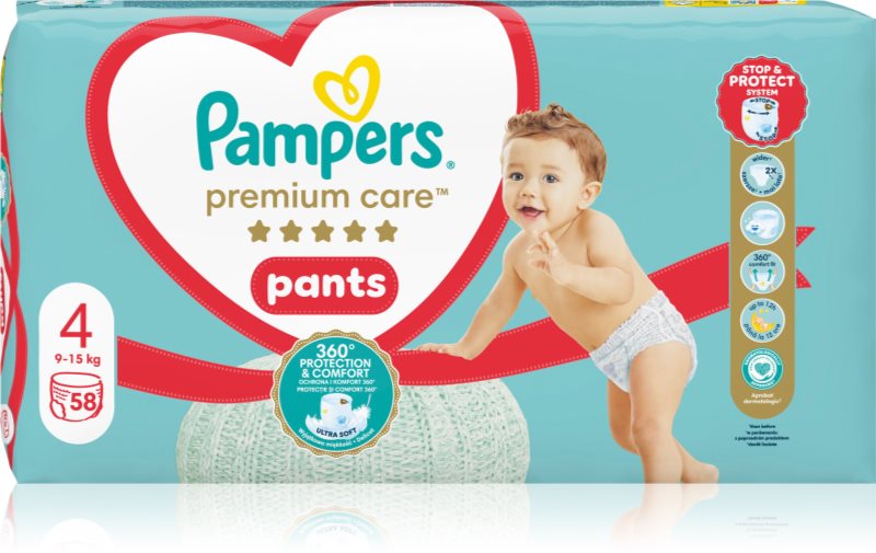 Pampers Premium Care Pants Size 4 scutece de unică folosință tip chiloțel