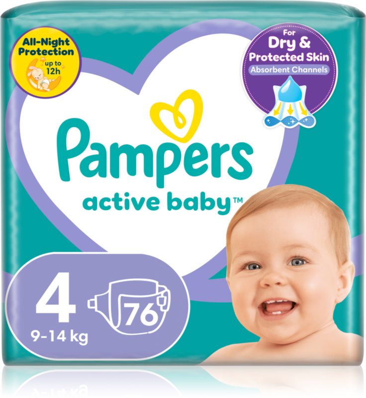 Pampers Active Baby Size 4 scutece de unică folosință