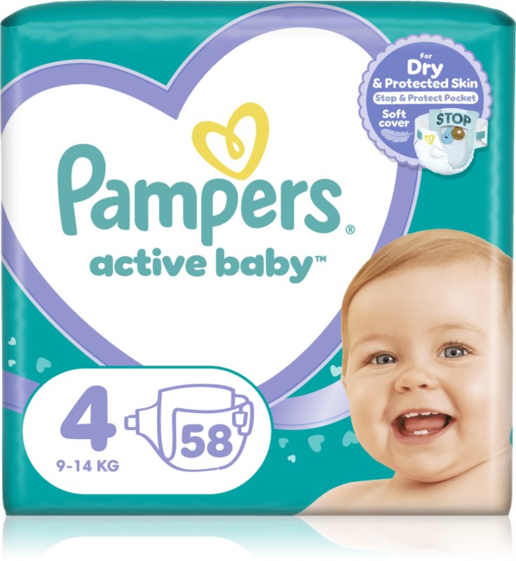 Pampers Active Baby Size 4 scutece de unică folosință