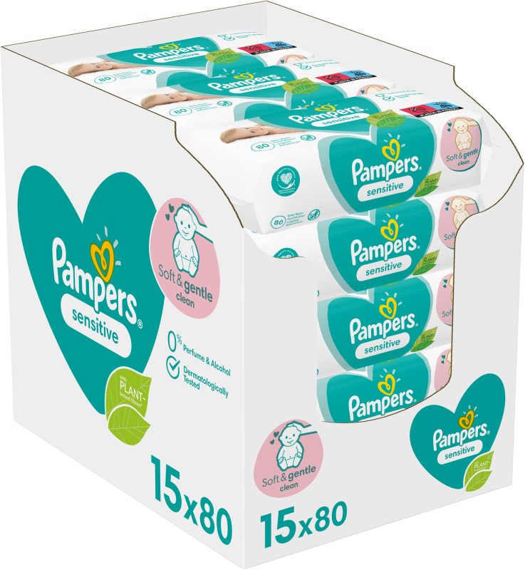 Pampers Sensitive Șervețele umede pentru copii pentru piele sensibila