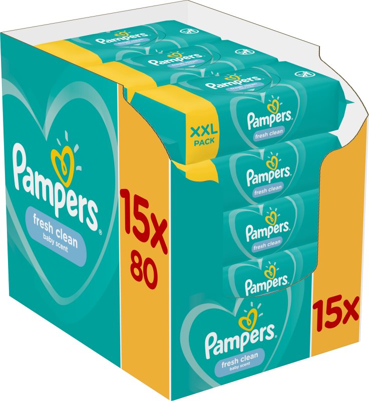 Pampers Fresh Clean Șervețele umede pentru copii pentru piele sensibila