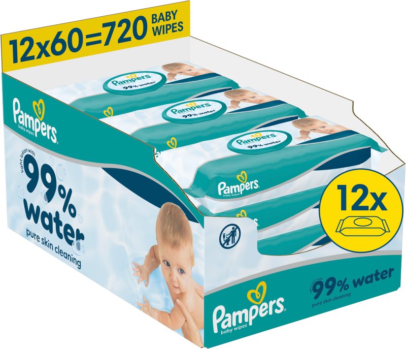 Pampers 99% Water Baby Wipes Servetele umede pentru copii