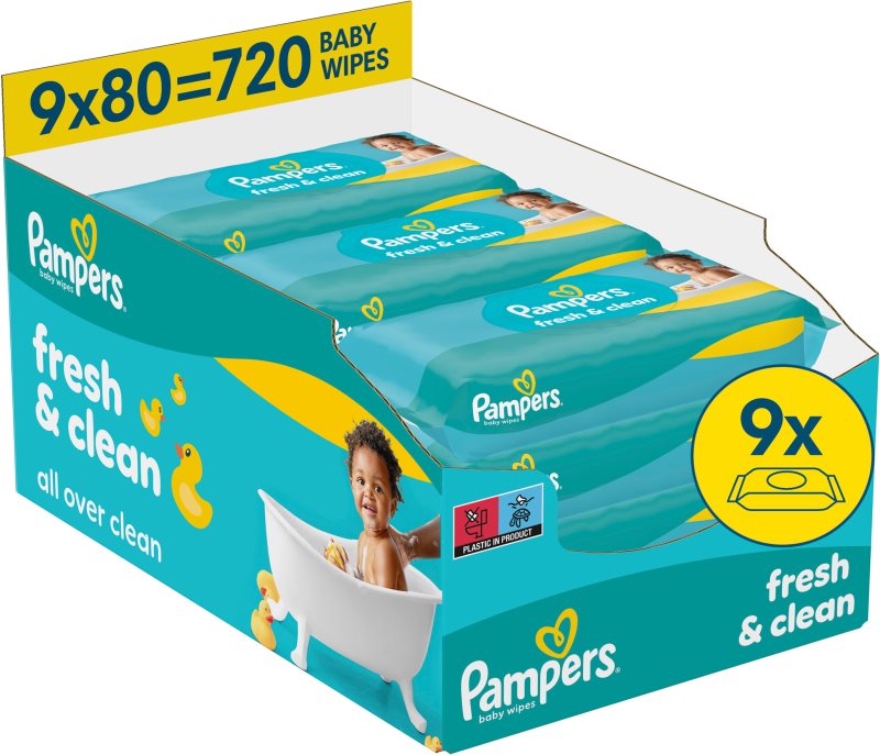 Pampers Fresh & Clean Servetele umede pentru copii