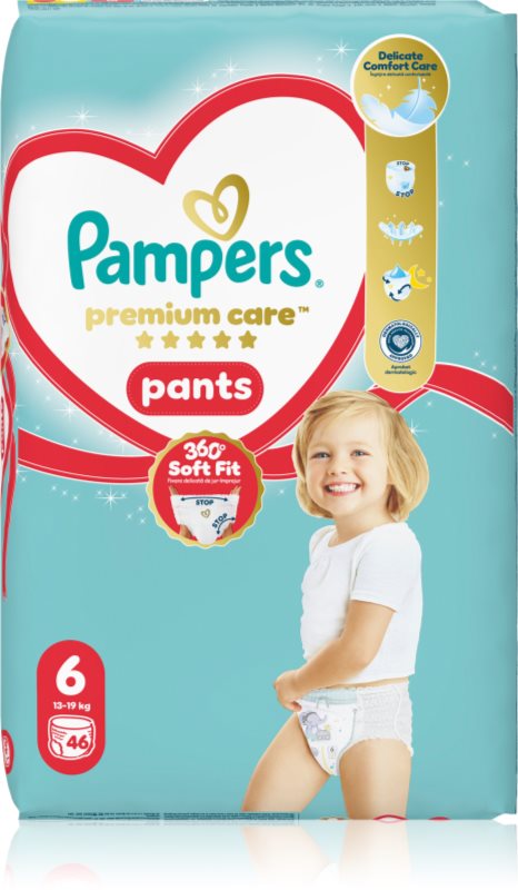 Pampers Premium Care Pants Size 6 scutece de unică folosință tip chiloțel 13-19 kg 46 buc