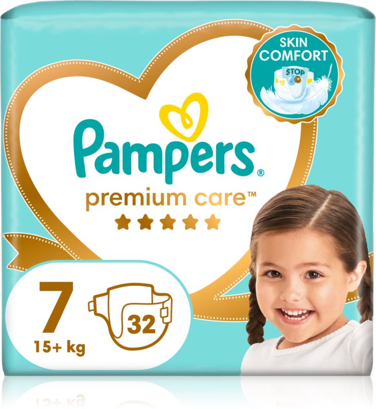 Pampers Premium Care Size 7 scutece de unică folosință 15+ kg 32 buc