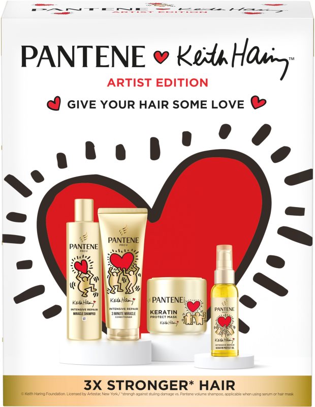 Pantene Keith Haring Artist Edition set cadou pentru par deteriorat