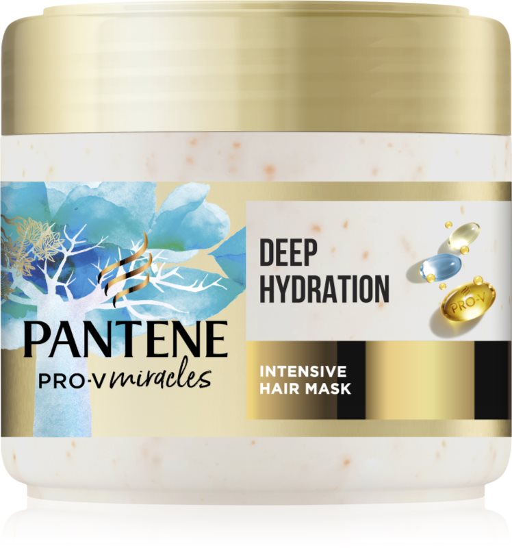 Pantene Pro-V Miracles Hydra Glow mască hrănitoare și intens hidratantă pentru păr uscat și deteriorat 300 ml