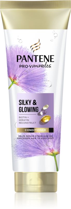 Pantene Pro-V Miracles Silky & Glowing balsam regenerant cu keratina 160 ml