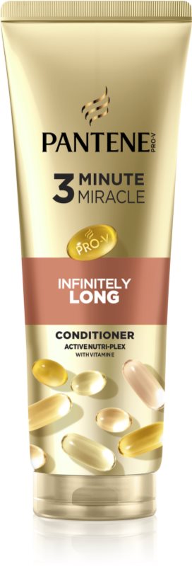 Pantene 3 Minute Miracle Infinitely Long balsam de regenerare pentru părul uscat și deteriorat 220 ml