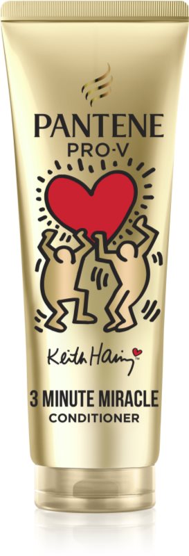 Pantene 3 Minute Miracle Keith Haring balsam intensiv pentru par deteriorat 220 ml