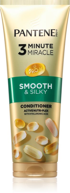 Pantene 3 Minute Miracle Smooth&Silky Balsam intens , 3 minute pentru par deteriorat 220 ml