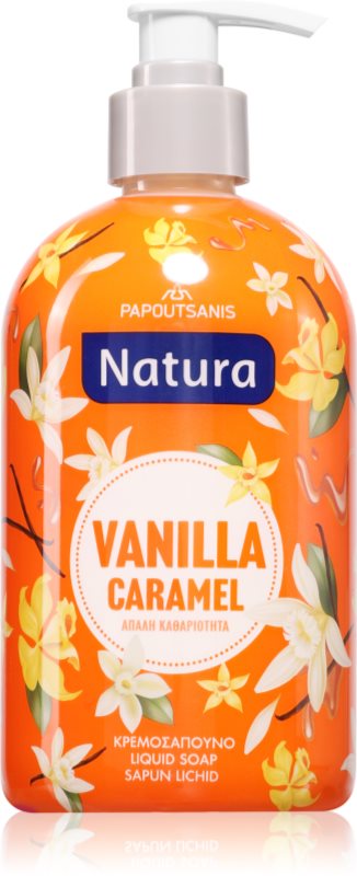 PAPOUTSANIS Natura Vanilla Caramel săpun lichid 480 ml