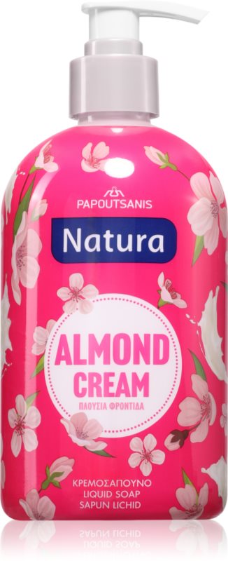 PAPOUTSANIS Natura Almond Cream săpun lichid 480 ml