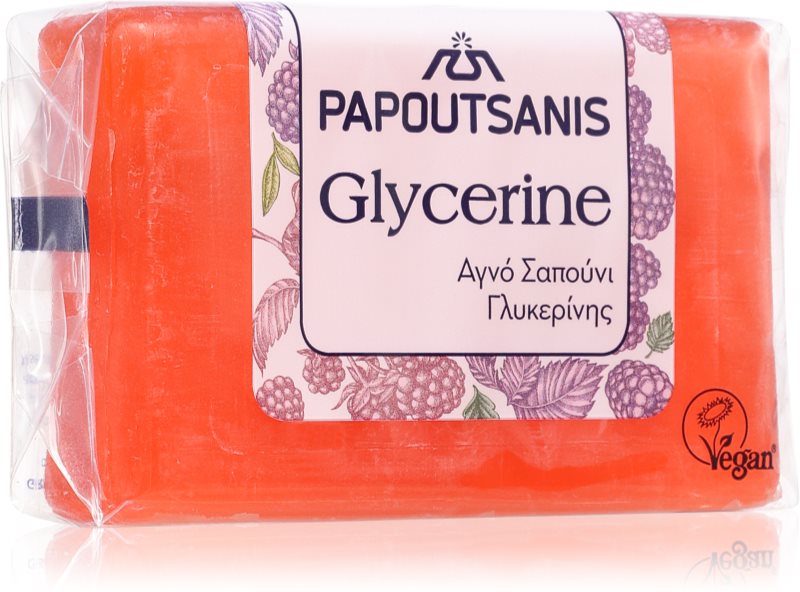 PAPOUTSANIS Glycerine Red săpun solid pentru corp 125 g