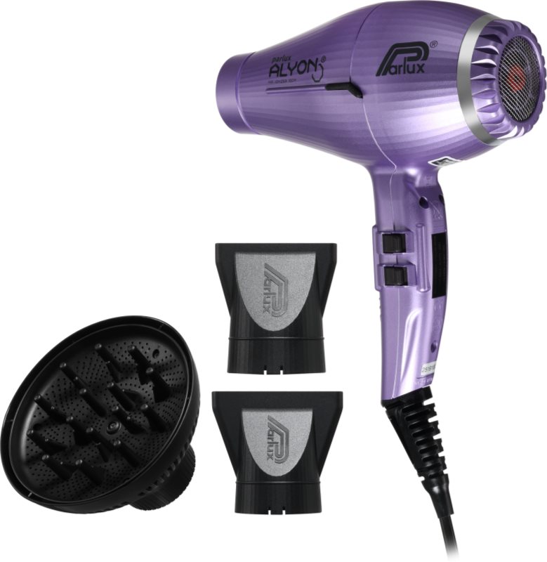 Parlux Alyon Air Ionizer Tech Lilac Edition uscător de păr profesional, cu ionizator + difuzor 1 buc