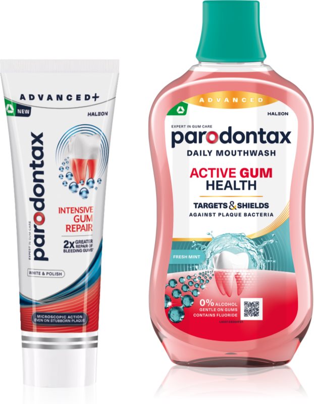 Parodontax Intensive Gum Repair White & Active Gum Health set pentru dinti