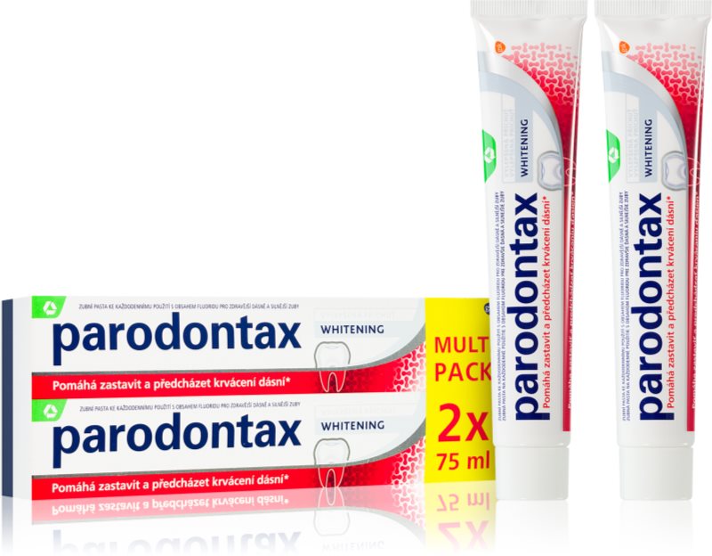 Parodontax Whitening pasta de dinti pentru albire impotriva sangerarii gingiilor 2x75 ml
