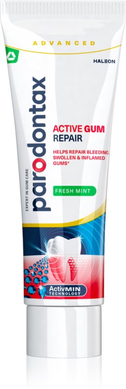 Parodontax Active Gum Repair Fresh Mint pastă de dinți pentru gingii sanatoase si ingrijire orala 75 ml