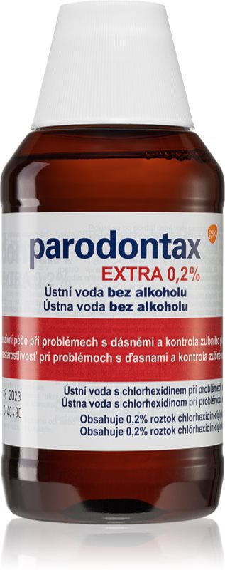 Parodontax Extra 0,2% Apa de gura impotriva placii dentare si a gingivitei. fară alcool 300 ml