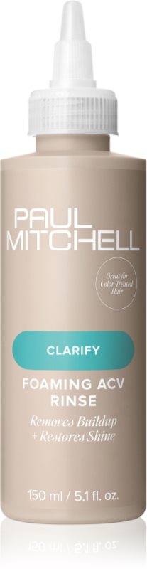 Paul Mitchell Clarify Foaming ACV Rince gel exfoliant delicat pentru păr 150 ml
