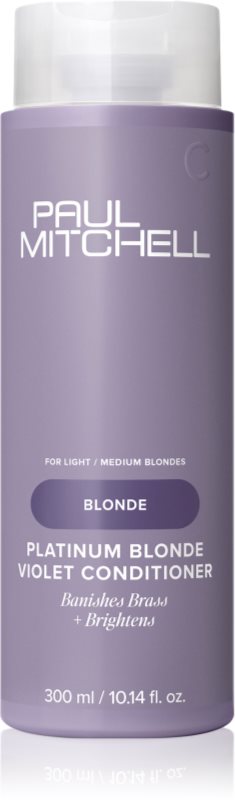Paul Mitchell Blonde Platinum Blonde Violet Conditioner balsam de par violet pentru par blond 300 ml