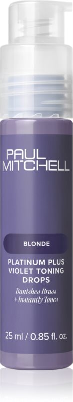 Paul Mitchell Platinum Plus Violet Toning Drops picături neutralizeaza tonurile de galben 25 ml