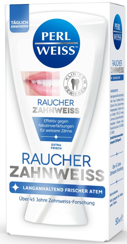 Perl Weiss Bleaching Toothpaste for Smokers pasta de dinti cu efect de albire pentru fumatori 50 ml