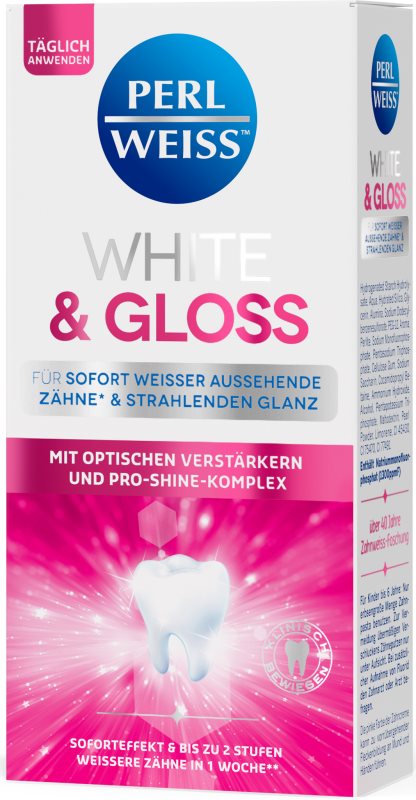 Perl Weiss White & Gloss pasta de dinti pentru albire 50 ml