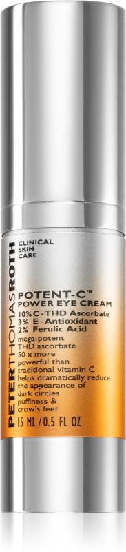 Peter Thomas Roth Potent-C Power Eye Cream crema de ochi hidratanta împotriva ridurilor și a cearcănelor întunecate 15 ml