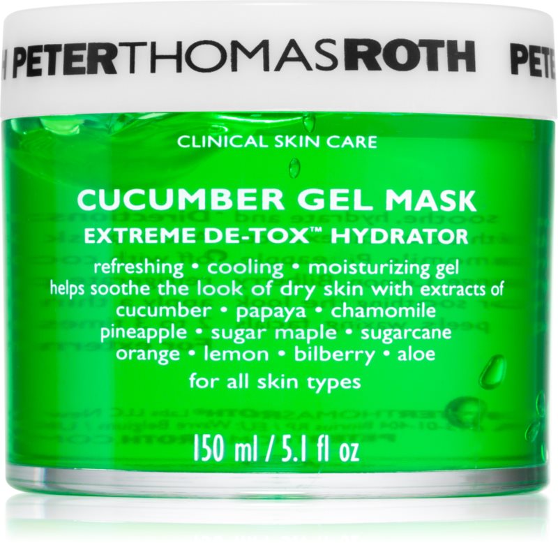 Peter Thomas Roth Cucumber De-Tox Gel Mask Masca gel hidratanta pentru fata si zona ochilor 150 ml