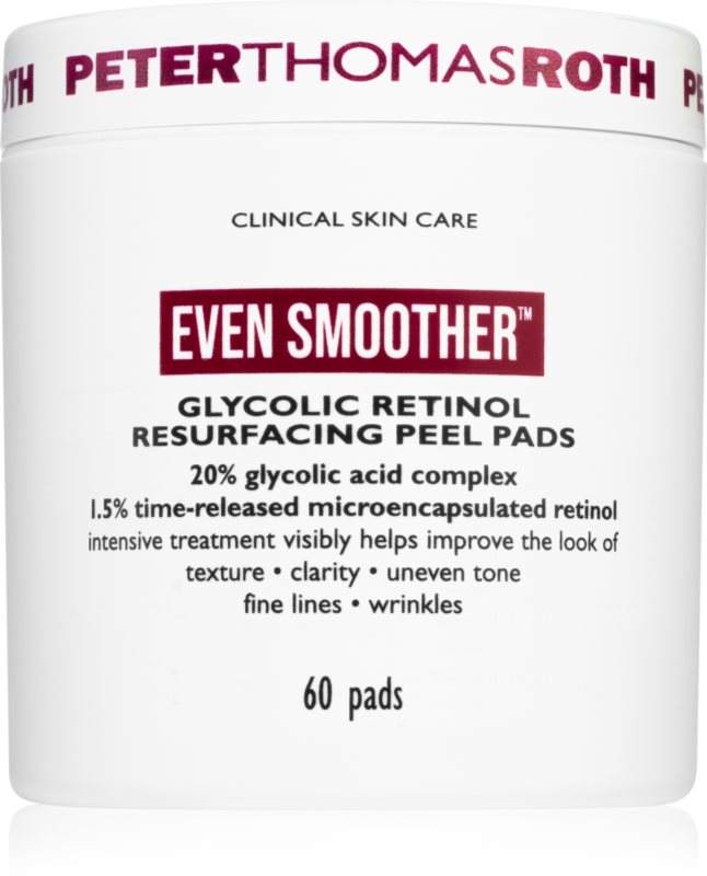 Peter Thomas Roth EVEN SMOOTHER™ Glycolic Retinol Resurfacing Peel Pads discuri pentru indepartarea impuritatilor pentru noapte 1 caps.