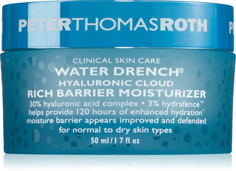 Peter Thomas Roth Water Drench Hyaluronic Cloud Rich Barrier Moisturizer crema bogat hidratanta reface bariera protectoare a pielii 50 ml