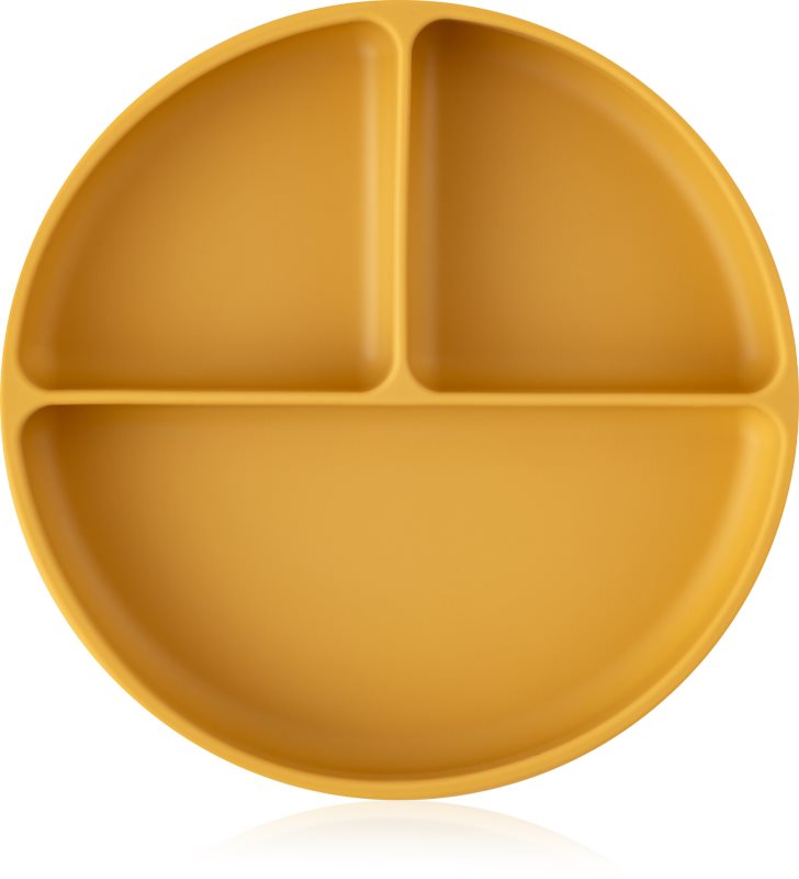 Petite&Mars Take&Match 6m+ farfurie compartimentată rotund Intense Ochre 1 buc