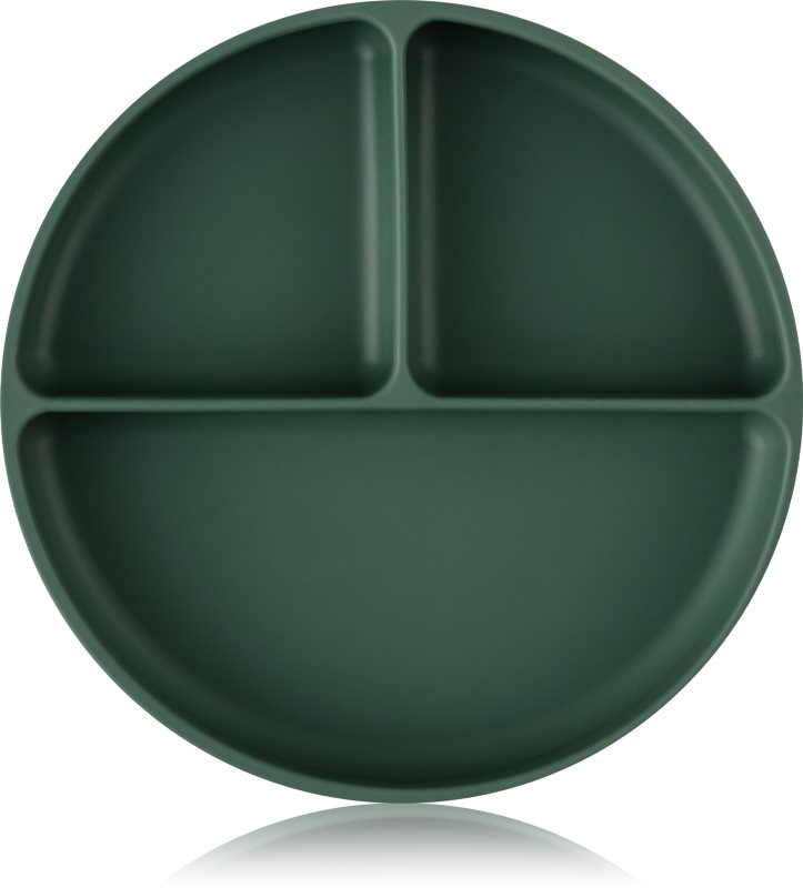 Petite&Mars Take&Match 6m+ farfurie compartimentată rotund Misty Green 1 buc