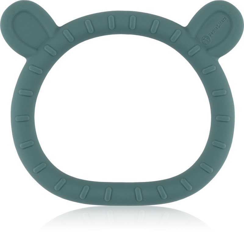 Petite&Mars Silicone teether Teddy jucărie pentru dentiție pentru nou-nascuti si copii Misty Green 1 buc