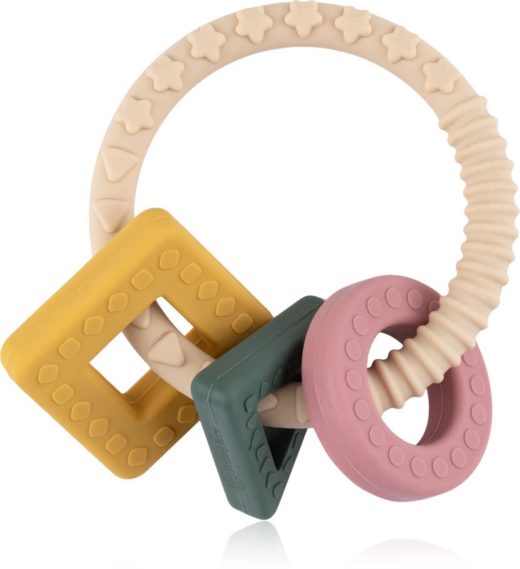 Petite&Mars Silicone teether Figures jucărie pentru dentiție 0m+ 1 buc
