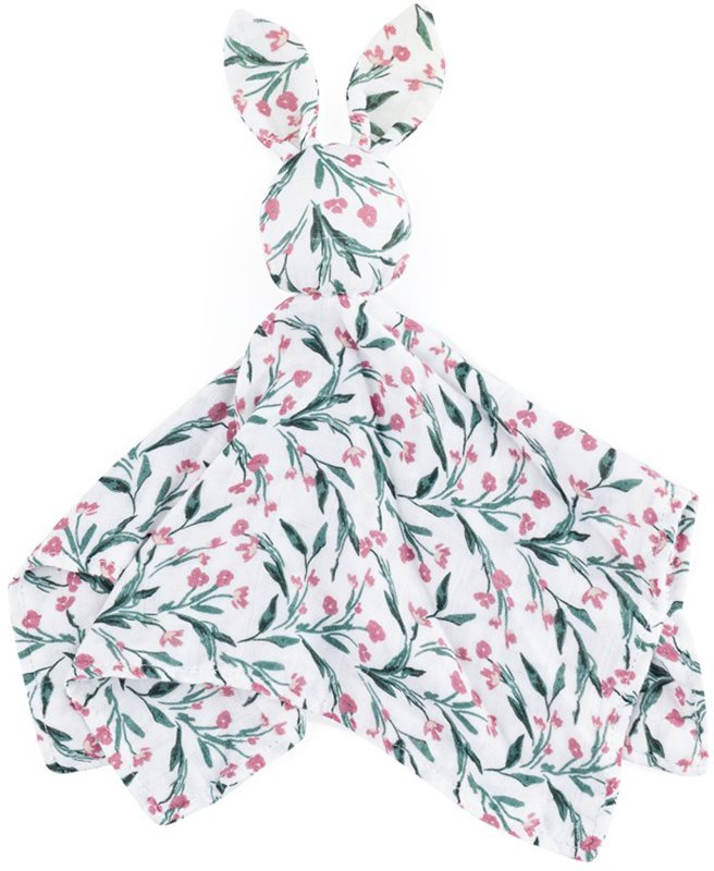 Petite&Mars Hugo Bamboo Comforter jucărie de adormit Pink Meadow 1 buc