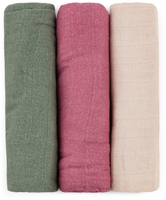 Petite&Mars Moussy scutece textile Botanic Tones 68 x 68 cm 3 buc