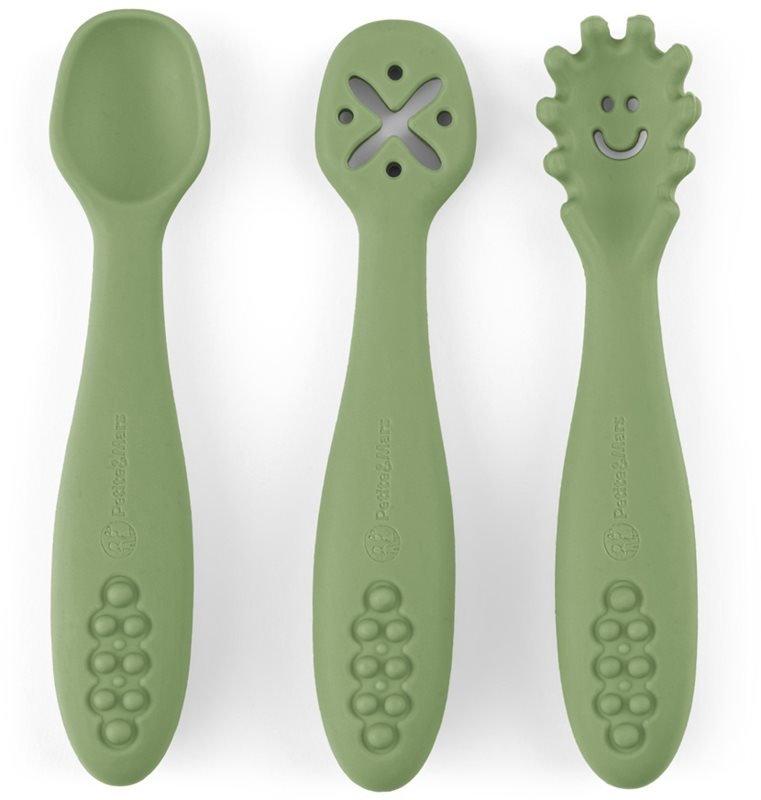 Petite&Mars Take&Match 6m+ linguriță pentru copii Sweet Pea 3 buc
