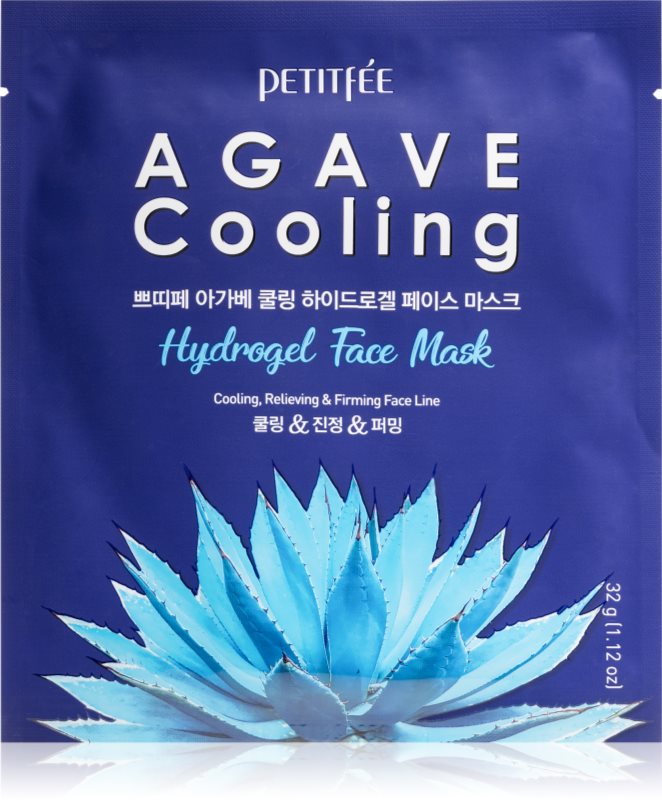Petitfée Agave Cooling mască intensă cu hidrogel pentru netezirea pielii 32 g