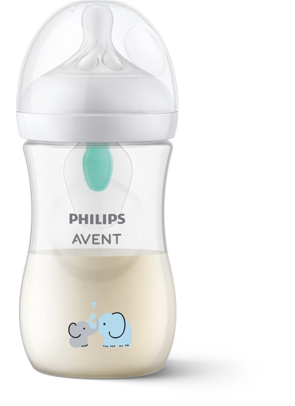 Philips Avent Natural Response AirFree SCY673/81 biberon pentru sugari 3-6 m Elephant 260 ml